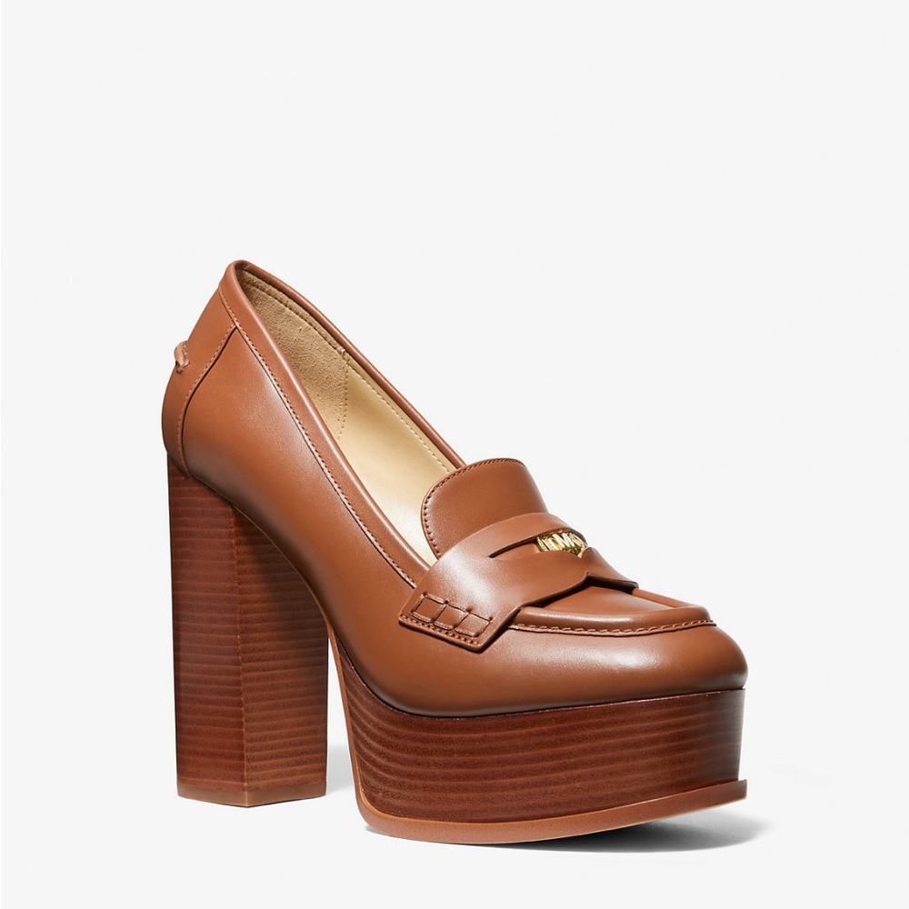 ISO: Michael Kors EDEN Leather Platform Loafer